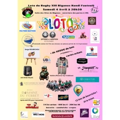 Photo du LOTO DU RUGBY XIII BIGANOS HANDI FAUTEUIL à Biganos