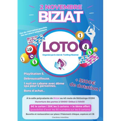Photo du Loto du club de Twirling  à Biziat