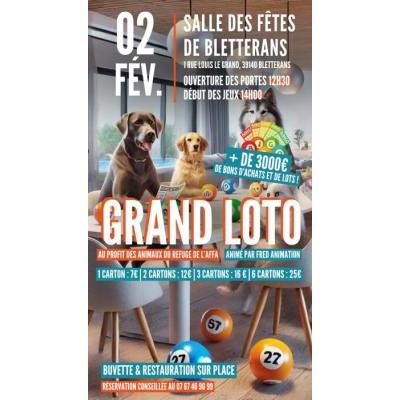 Photo du Loto au profit du refuge de Recanoz, animé par FRED à Bletterans
