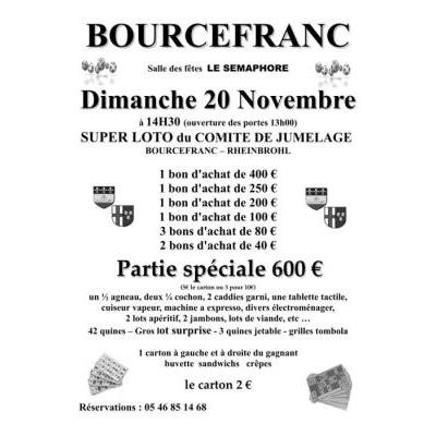Photo du super loto du comité de jumelage à Bourcefranc-le-Chapus