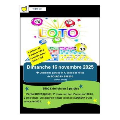 Photo du SUPER QUINE 1000€ à Bourg-en-Bresse