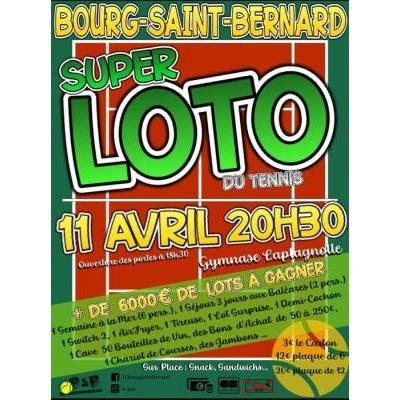 Photo du Super Loto du Tennis à Bourg-Saint-Bernard