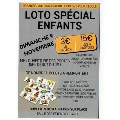 Photo du loto enfants à Boynes