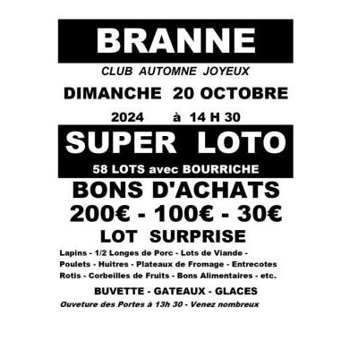 Photo du Super Loto de l 'automne à Branne