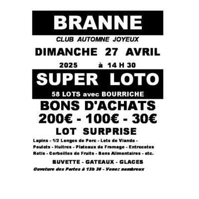 Photo du Super Loto de Pâques à Branne