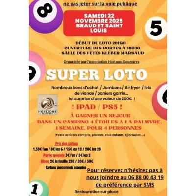 Photo du Super loto de noël  à Braud-et-Saint-Louis