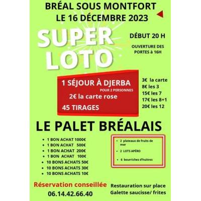 Photo du super loto à Bréal-sous-Montfort