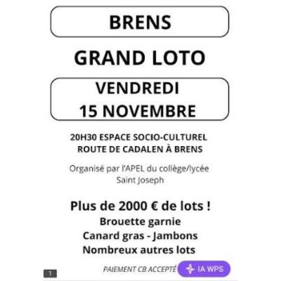 Photo du GRAND LOTO à Brens