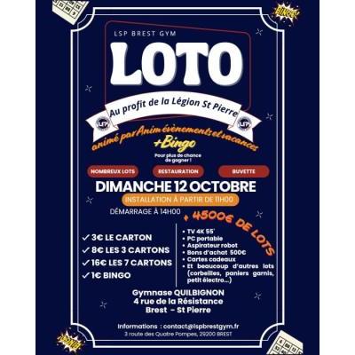 Photo du Loto annuel de la Légion St Pierre Brest Gym à Brest