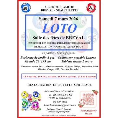 Photo du loto du club de l'amiti&eacute; à Bréval