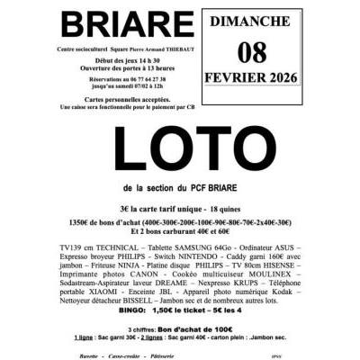 Photo du LOTO du PCF BRIARE à Briare