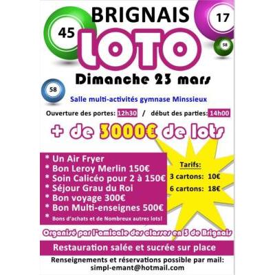 Photo du Loto des classes en 5 de Brignais à Brignais