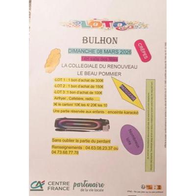 Photo du LOTO  à Bulhon