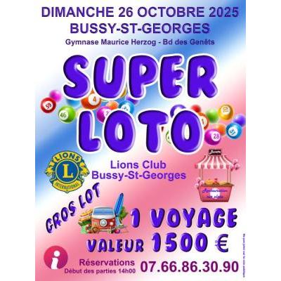 Photo du Super LOTO du Lions Club de Bussy Saint Georges à Bussy-Saint-Georges
