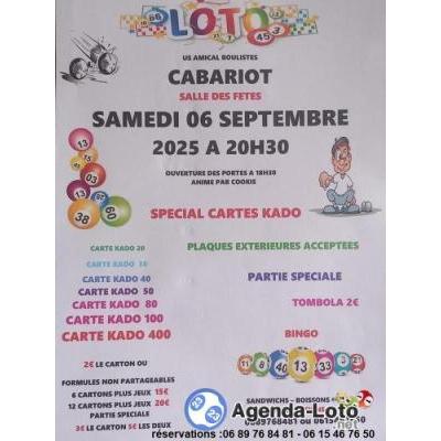 Photo du Loto de la Pétanque de cabariot 17430 à Cabariot
