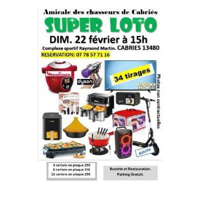Photo du SUPER LOTO des Chasseurs de Cabri&egrave;s à Cabriès