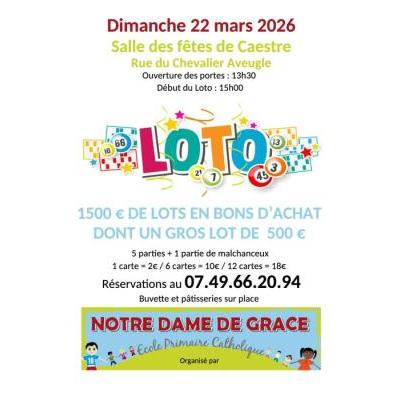 Photo du Loto OGEC Notre Dame de Gr&acirc;ce à Caëstre
