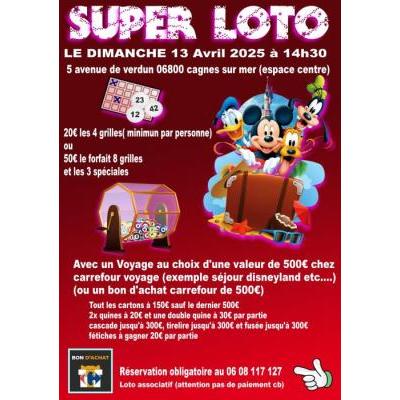 Photo du Gros loto avec un séjour d'une valeur de 500€ et autres nombreux bon d'achats   à Cagnes-sur-Mer