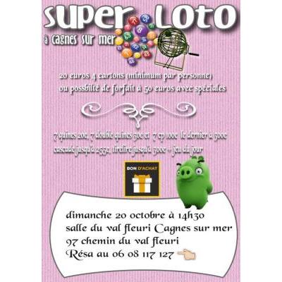 Photo du Super loto salle du val fleuri avec bon d'achats à gagner à Cagnes-sur-Mer