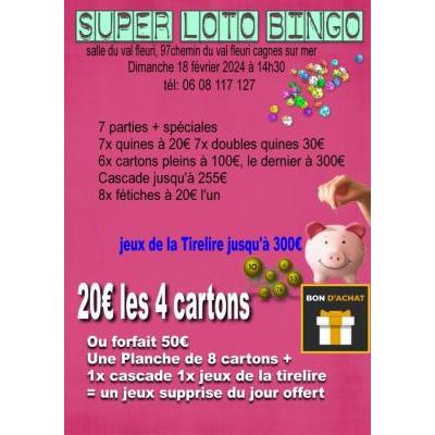 Photo du Super loto salle du val fleuri avec bon d'achats à gagner à Cagnes-sur-Mer