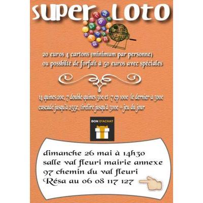 Photo du Super loto salle Val fleuri avec bon d'achats à gagner à Cagnes-sur-Mer