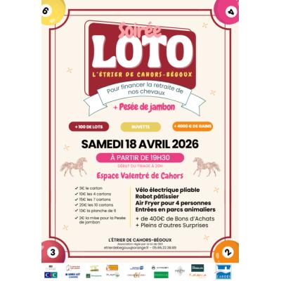 Photo du Loto de l'Etrier de B&eacute;goux pour la retraite des chevaux à Cahors