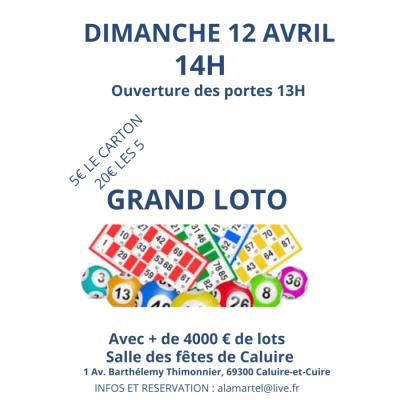 Photo du Loto pour les 50 ans du club à Caluire-et-Cuire
