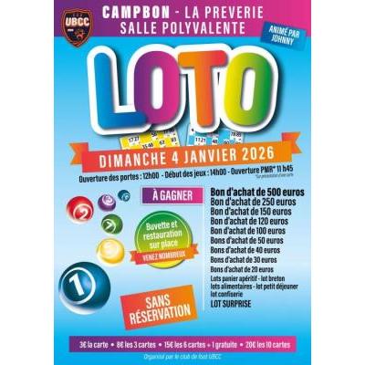 Photo du Loto de l'UBCC Foot à Campbon