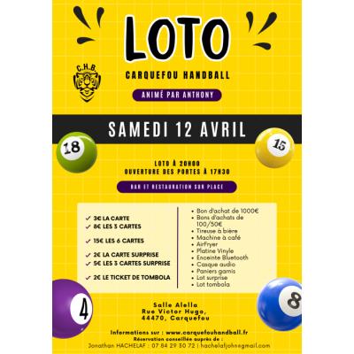 Photo du Méga Loto du Carquefou Handball à Carquefou