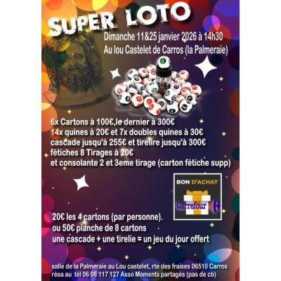 Photo du Super Loto au lou castelet de Carros à Carros