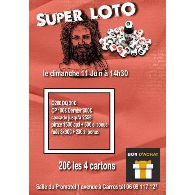 Photo du Super Loto bingo exclusivement bon d'achats à gagner à Carros