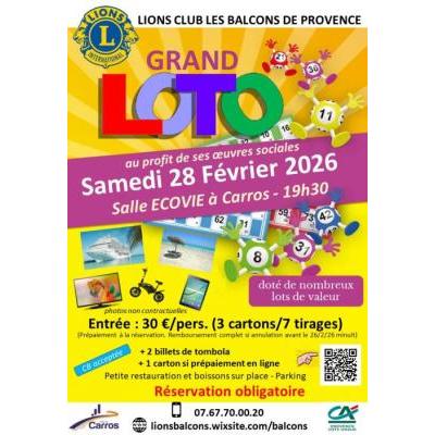 Photo du GRAND LOTO DU LIONS CLUB à Carros