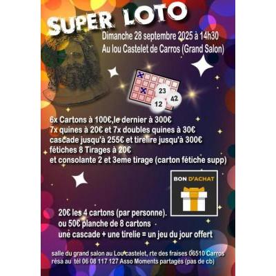 Photo du Super Loto au lou castelet de Carros à Carros