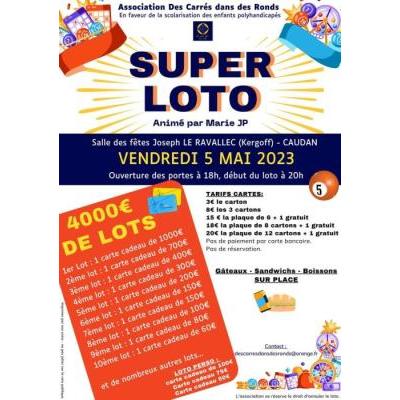 Photo du Super Loto. 4000€ gains. 1er lot 1000€ à Caudan
