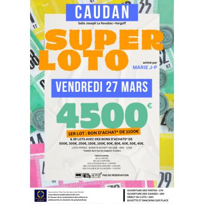 Photo du Super Loto &agrave; Caudan (56) 4 500 &euro; de bons E.Leclerc &agrave; gagner au profit de la s à Caudan