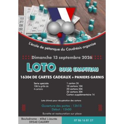 Photo du loto de rentrer scolaire à Caudry