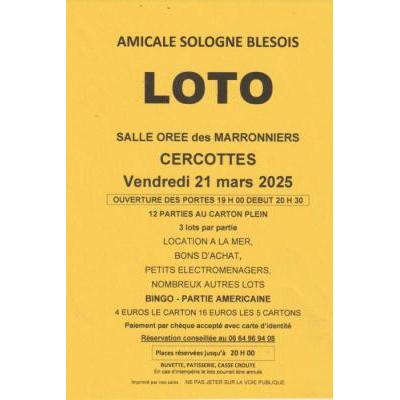 Photo du Loto - Amicale Sologne Blésois à Cercottes