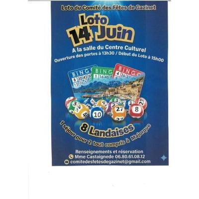 Photo du loto pour la  f&ecirc;te à Cestas