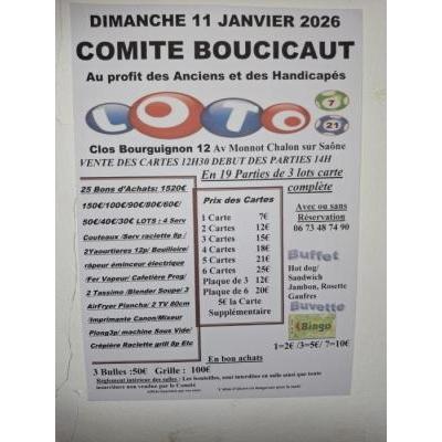 Photo du Loto de Comit&eacute; Boucicaut Colombi&egrave;re Verrerie / Champ Fleuri à Chalon-sur-Saône