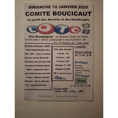 Photo du Loto du Comité Bpoucicaut à Chalon-sur-Saône