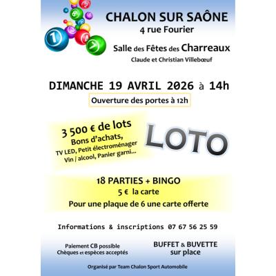 Photo du Loto du Team Chalon Sport Automobile à Chalon-sur-Saône