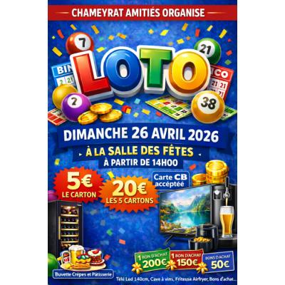 Photo du LOTO organis&eacute; par Chameyrat Amiti&eacute;s à Chameyrat