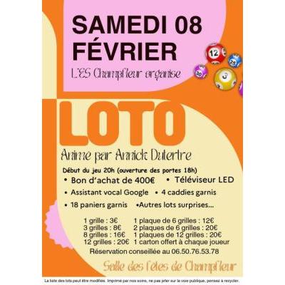 Photo du Super loto du foot à Champfleur