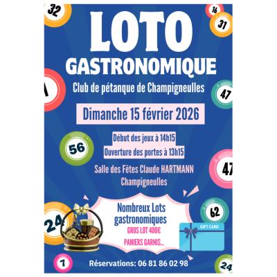 Photo du loto gastronomique du club de p&eacute;tanque de Champigneulles à Champigneulles
