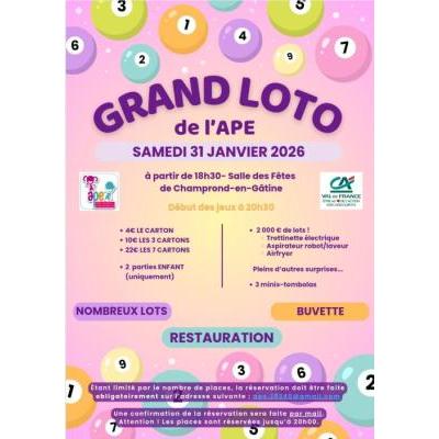 Photo du Grand loto de l'APE à Champrond-en-Gâtine