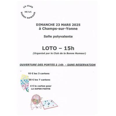 Photo du Loto Club de la bonne Humeur à Champs-sur-Yonne