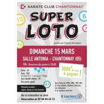 Photo du Super loto du karat&eacute; club de Chantonnay à Chantonnay