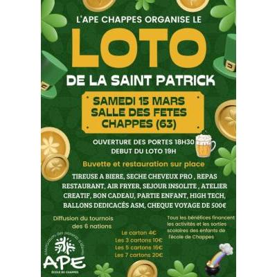 Photo du Loto de la St Patrick à Chappes