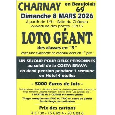 Photo du Loto g&eacute;ant des classes en "3" à Charnay