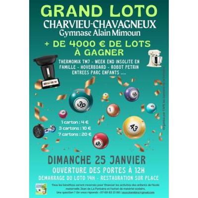 Photo du 🎉 Grand Loto 2026 : Plus de 4000 € de lots à gagner ! à Charvieu-Chavagneux